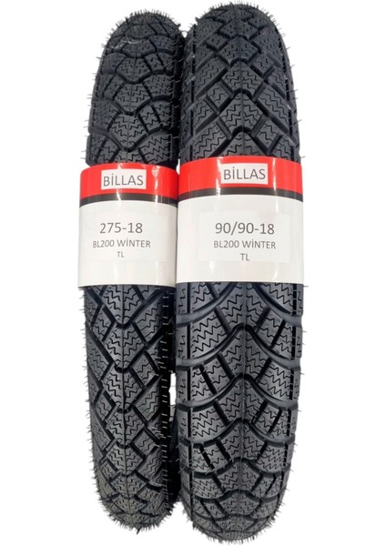 Kışlık Lastik 90/90-18 ve 275-18 Takım Tl (Tubeless - Dubleks) BL200SET1 fiyatları