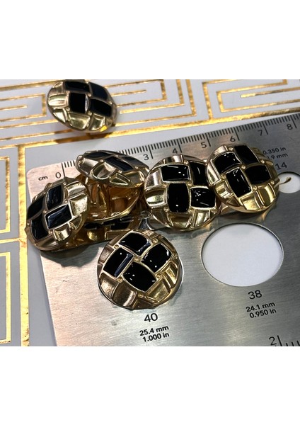 Ortası Siyah Mine Detaylı Özel Tasarım Lüx Düğme(40 Boy) fırsatları