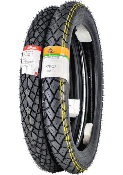 Cup Lastik Takımı 275-17 ve 250-17 Tl (Tubeless - Dubleks) HULKBL035