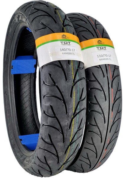 TDT Tyres Honda Cbr 250 Lastik Takım 140/70-17 ve 110/70-17 Tl (Tubeless - Dubleks) Rangerset