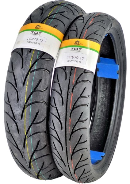 TDT Tyres Honda Cbr 250 Lastik Takım 140/70-17 ve 110/70-17 Tl (Tubeless - Dubleks) Rangerset