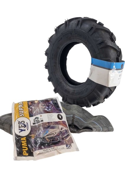 IRAN YASA TIRE & RUBBER 400-8 Çapa Makinesi Lastiği Traktör Desen +Iç Lastik Set Agtakım