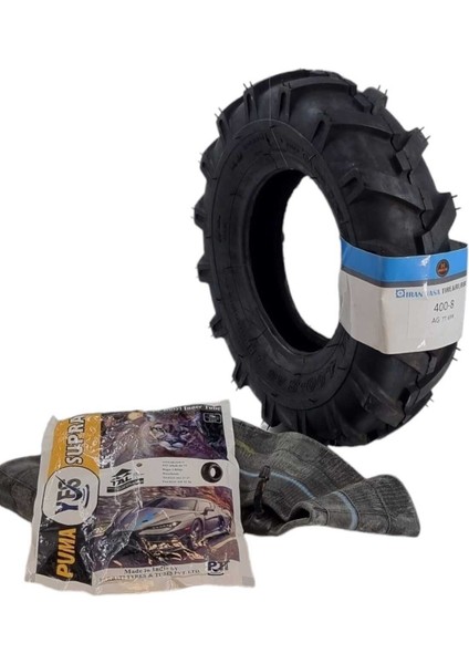 IRAN YASA TIRE & RUBBER 400-8 Çapa Makinesi Lastiği Traktör Desen +Iç Lastik Set Agtakım