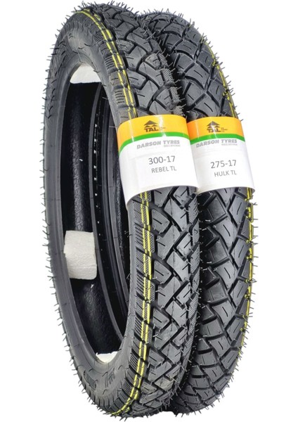 Cup Geniş Tip Lastik 300-17 ve 275-17 Tl (Tubeless - Dubleks) Rebelhulk