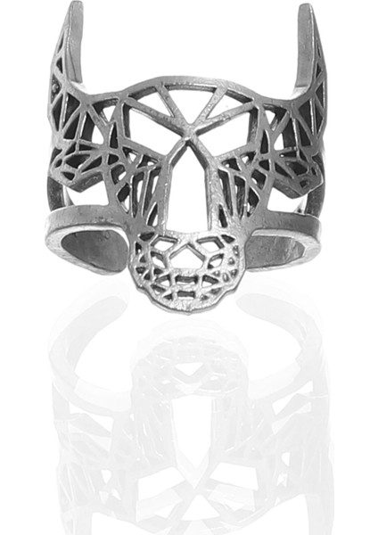 Erkek Antik Gümüş Kaplama Ayarlanabilir Boğa Yüzük fırsatları