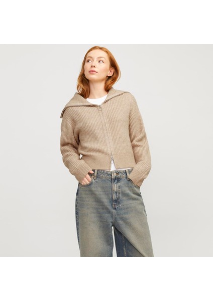 Kadın Dik Yaka Örme Hırka - Gilly modelleri