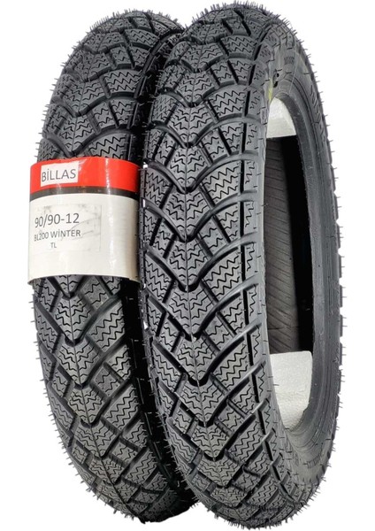 Tvs Jüpiter 110/ 125 Kışlık Lastik Takımı 90/90-12 Dubleks (Tl)(Tubeless) BL200A5