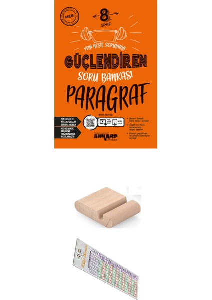 8. Sınıf Güçlendiren Paragraf Soru Bankası+Telefon Tutucu+Soru Çözüm Ayracı