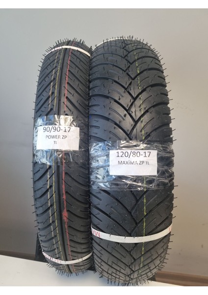 Bajaj Pulsar NS, 120/80-17 TL ve 90/90-17 TL Dubleks Lastik Set