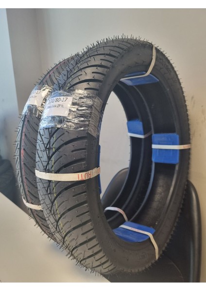 Bajaj Pulsar NS, 120/80-17 TL ve 90/90-17 TL Dubleks Lastik Set modelleri