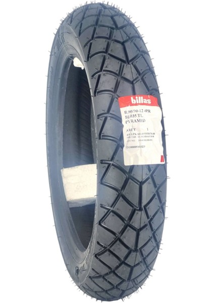 Motosiklet Lastik 90/90-12 Tl (Tubeless - Dubleks) BL35A