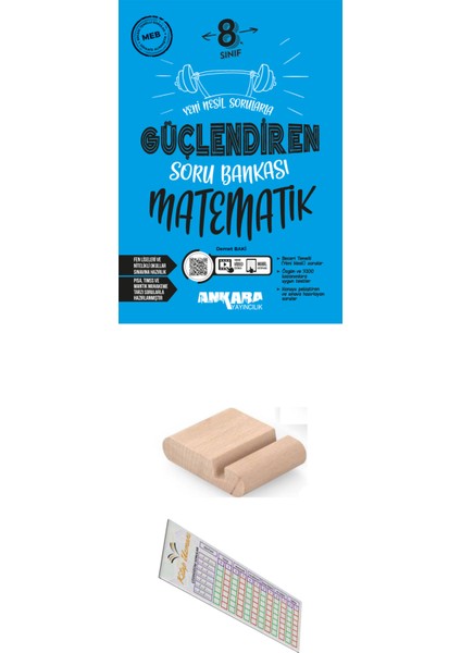8. Sınıf Güçlendiren Matematik Soru Bankası+Telefon Tutucu+Soru Çözüm Ayracı