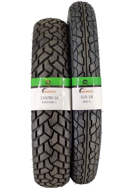Seyhan Motosiklet Lastik Takımı 110/90-16 ve 325-18 Tl (Tubeless - Dubleks) PANTHER606SET fiyatları