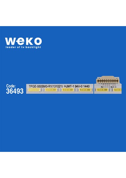 WKSET-5929 36493X1 TPGE-550SM0-R1 (160420) Lg 7020 6V 1 Adet LED Bar (76LED) fiyatları