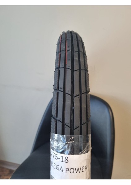 275-18 Tt(Tubetype) Motorsiklet Lastiği Mega Power