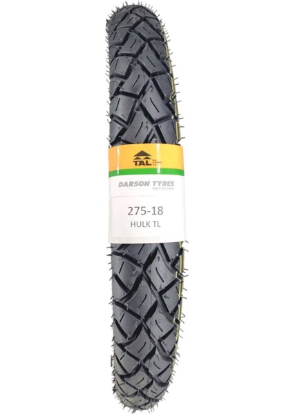 Motor Lastik 275-18 Tl (Tubeless - Dubleks) HULK04