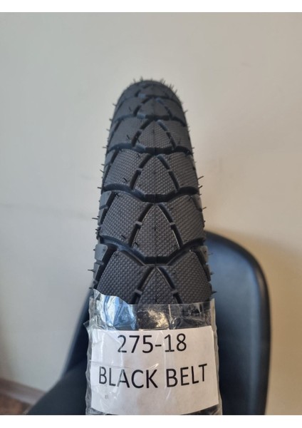 275-18 Tt(Tubetype) Motorsiklet Lastiği Black Belt