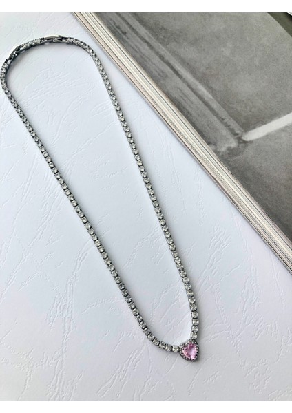 3 mm Pembe Kalpli Su Yolu Kolye