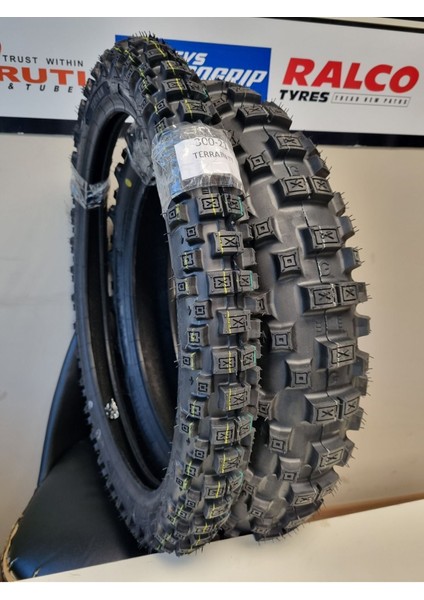 Set 460-18 ve 300-21 Cross Motosiklet Lastiği Ön/arka Takım Iç Lastikleri ile Birlikte