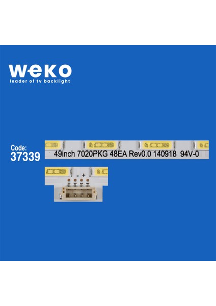WKSET-6671 37339X2 Lg Innotek 49INCH 7020PKG 48EA Rev0.0 140918 2 Adet LED Bar (48LED) fiyatları