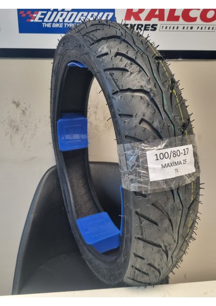 100/80-17 Motosiklet Lastiği Tl (Tubeless - Dubleks) Maxima ZF16