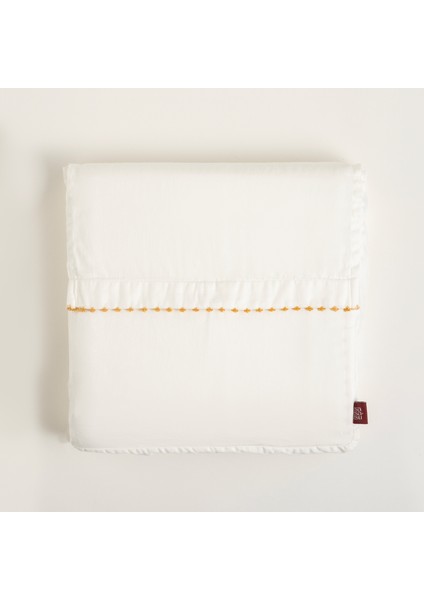 Mıno Kenar İşlemeli 300 Tc Saten E.kıng Sıze Pamuk Saten %100 Pamuk Nevresim Seti 260x220 Cm Ekru fiyatları