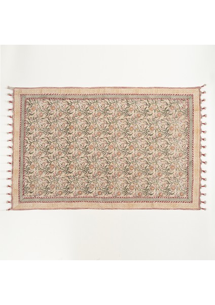 Palrı %100 Pamuk Kilim 80X150 cm Krem