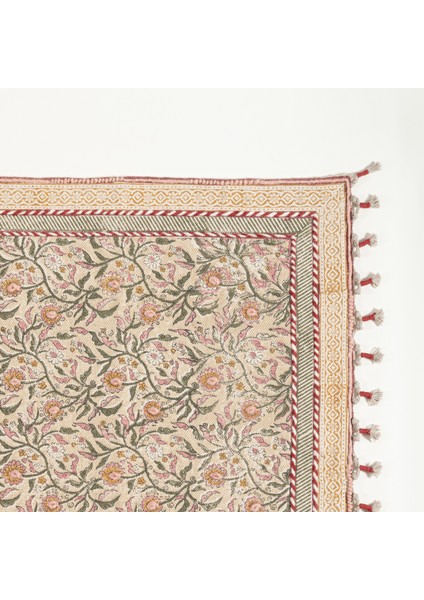 Palrı %100 Pamuk Kilim 80X150 cm Krem