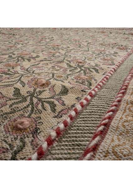 Palrı %100 Pamuk Kilim 80X150 cm Krem