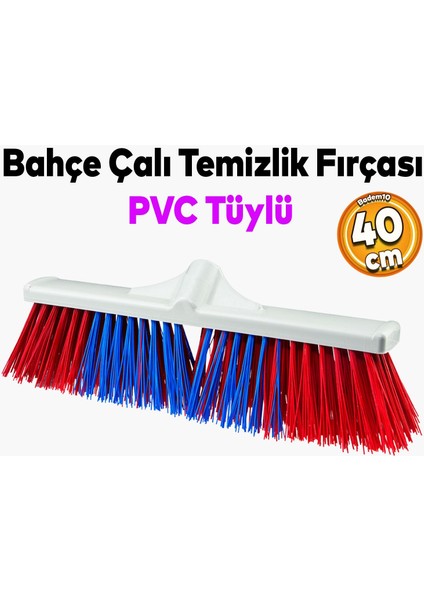 Fırça Plastik Tüylü Bahçe Çalı Fırçası Temizlik Alan Fırçası 40 cm fırsatları