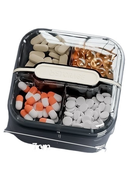 Taşınabilir Ilaç Dağıtım Kutusu (2 Paket) (Yurt Dışından)