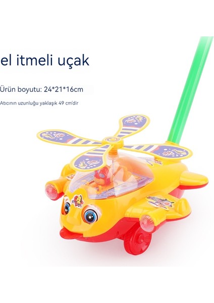 Yükseltilmiş Büyük Itmeli Uçak Bebek Yürüteci (Yurt Dışından)