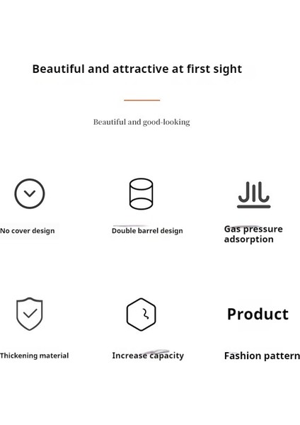 Ev Tipi Büyük Kapasiteli Otomatik Adsorpsiyonlu Çöp Kovası Yüksek Değerli Kapaksız Çöp Kovası (Yurt Dışından) fırsatları