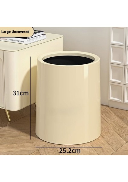 Ev Basit Çift Katmanlı Çöp Kovası Oturma Odası Yatak Odası Mutfak Ofis Yaratıcı Yuvarlak Tüp (Yurt Dışından) fırsatları