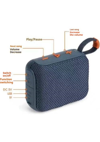First Mini Bluetooth Hoparlör Açık Kablosuz Taşınabilir Su Geçirmez Subwoofer Ev Eklenti Kartı Masaüstü Hoparlör (Yurt Dışından) indirimleri