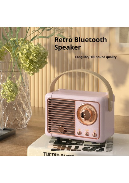 Mini Taşınabilir Retro HM11 Ikinci Nesil Kablosuz Bluetooth Hoparlör Subwoofer (Yurt Dışından)