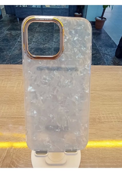 Apple iPhone 12 Pro Max Uyumlu Mermer Desen Darbe Korumalı Premium Kapak