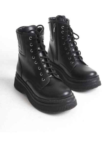 Kadın Yüksek Taban Kısa Bot Fermuarlı Bağcıklı Günlük Kadın Bot fırsatları