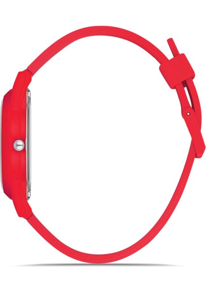 Davıd Guner Kırmızı Kadranlı Kırmızı Plastik Kayışlı Takvimli Erkek Kol Saati fiyatları