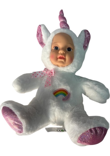 Halley Oyuncak Gerçek Yüzlü 35CM Unicorn Peluş