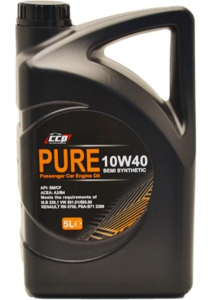 Pure 10W40 Semı Synhetıc 5 Lt