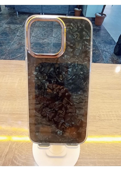 Apple iPhone 12 Pro Max Uyumlu Mermer Desen Darbe Korumalı Premium Kapak