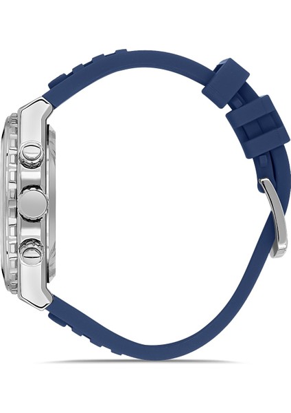 Davıd Guner Mavi Kadranlı Gümüş Kaplamalı Erkek Kol Saati fiyatları