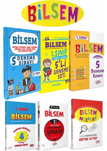 1. Sınıf BİLSEM Deneme Havuzu ve Mülakat Kitabı