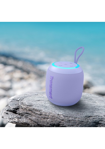 T7 Mini Bluetooth Hoparlör Gri Mor Siyah