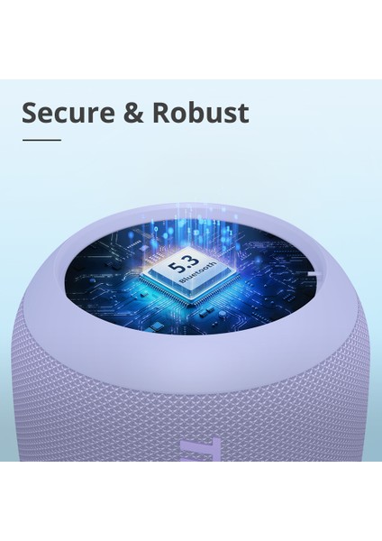 T7 Mini Bluetooth Hoparlör Gri Mor Siyah