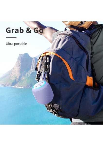 T7 Mini Bluetooth Hoparlör Gri Mor Siyah