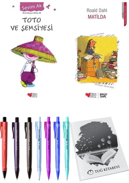 Matilda ve Toto ve Şemsiyesi 2'li Set + Hediyeli