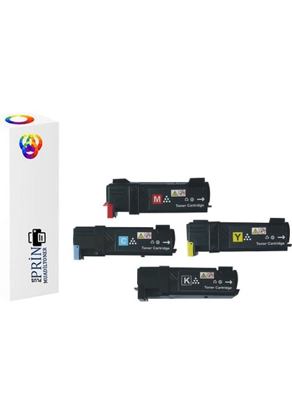 Xerox Phaser 6125N 1 Set Muadil Toner Cmyk