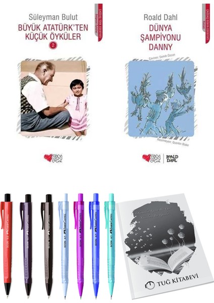 Dünya Şampiyonu Danny ve Büyük Atatürk'ten Küçük Öyküler 2 2'li Set + Hediyeli